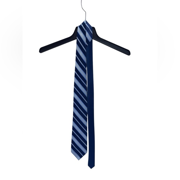 Tommy Hilfiger Blue Striped Necktie - Picture 1 of 2